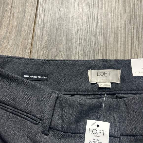 LOFT Womens gray dress pants, size 6 petite, NWT - Picture 4 of 7